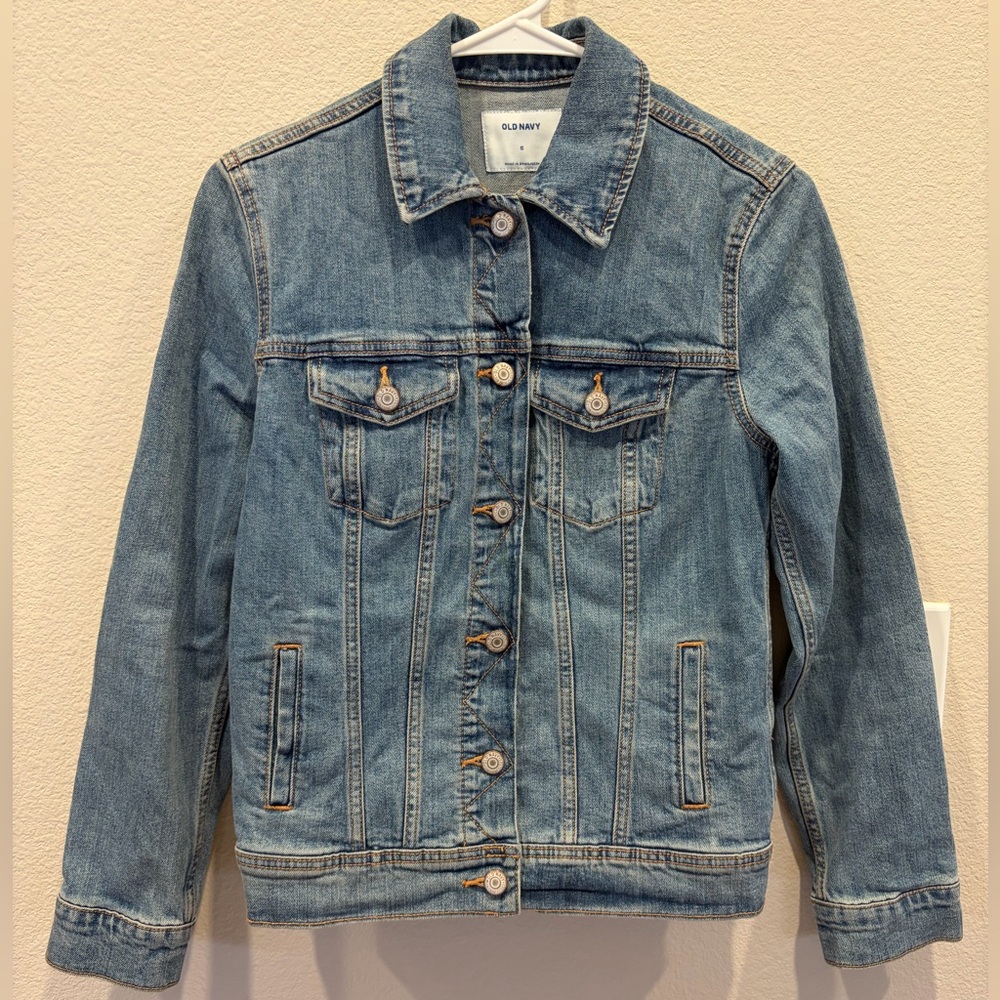 OLD NAVY Denim Jacket - Washed Light Blue - Small